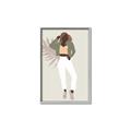 Picture of Palm Girl Fashion II  _GroupedProduct_Rectangle_Portrait_Canvas_Framed_