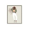 Picture of Palm Girl Fashion II  _GroupedProduct_Rectangle_Portrait_Canvas_Framed_