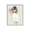 Picture of Palm Girl Fashion II  _GroupedProduct_Rectangle_Portrait_Canvas_Framed_