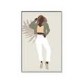Picture of Palm Girl Fashion II  _GroupedProduct_Rectangle_Portrait_Canvas_Framed_