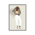 Picture of Palm Girl Fashion II  _GroupedProduct_Rectangle_Portrait_Canvas_Framed_
