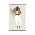 Picture of Palm Girl Fashion II  _GroupedProduct_Rectangle_Portrait_Canvas_Framed_