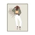 Picture of Palm Girl Fashion II  _GroupedProduct_Rectangle_Portrait_Canvas_Framed_