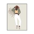 Picture of Palm Girl Fashion II  _GroupedProduct_Rectangle_Portrait_Canvas_Framed_