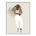 Picture of Palm Girl Fashion II  _GroupedProduct_Rectangle_Portrait_Canvas_Framed_
