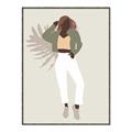 Picture of Palm Girl Fashion II  _GroupedProduct_Rectangle_Portrait_Canvas_Framed_