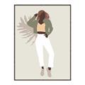 Picture of Palm Girl Fashion II  _GroupedProduct_Rectangle_Portrait_Canvas_Framed_