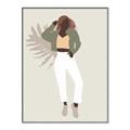 Picture of Palm Girl Fashion II  _GroupedProduct_Rectangle_Portrait_Canvas_Framed_