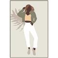 Picture of Palm Girl Fashion II  _GroupedProduct_Rectangle_Portrait_Canvas_Framed_