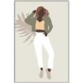 Picture of Palm Girl Fashion II  _GroupedProduct_Rectangle_Portrait_Canvas_Framed_