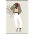 Picture of Palm Girl Fashion II  _GroupedProduct_Rectangle_Portrait_Canvas_Framed_