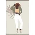 Picture of Palm Girl Fashion II  _GroupedProduct_Rectangle_Portrait_Canvas_Framed_
