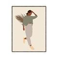 Picture of Palm Girl Fashion III _GroupedProduct_Rectangle_Portrait_Canvas_Framed_