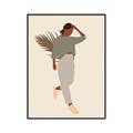 Picture of Palm Girl Fashion III _GroupedProduct_Rectangle_Portrait_Canvas_Framed_