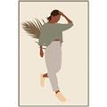 Picture of Palm Girl Fashion III _GroupedProduct_Rectangle_Portrait_Canvas_Framed_