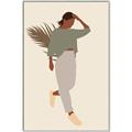 Picture of Palm Girl Fashion III _GroupedProduct_Rectangle_Portrait_Canvas_Framed_