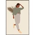 Picture of Palm Girl Fashion III _GroupedProduct_Rectangle_Portrait_Canvas_Framed_