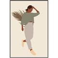 Picture of Palm Girl Fashion III _GroupedProduct_Rectangle_Portrait_Canvas_Framed_