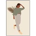 Picture of Palm Girl Fashion III _GroupedProduct_Rectangle_Portrait_Canvas_Framed_