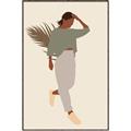 Picture of Palm Girl Fashion III _GroupedProduct_Rectangle_Portrait_Canvas_Framed_