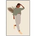 Picture of Palm Girl Fashion III _GroupedProduct_Rectangle_Portrait_Canvas_Framed_