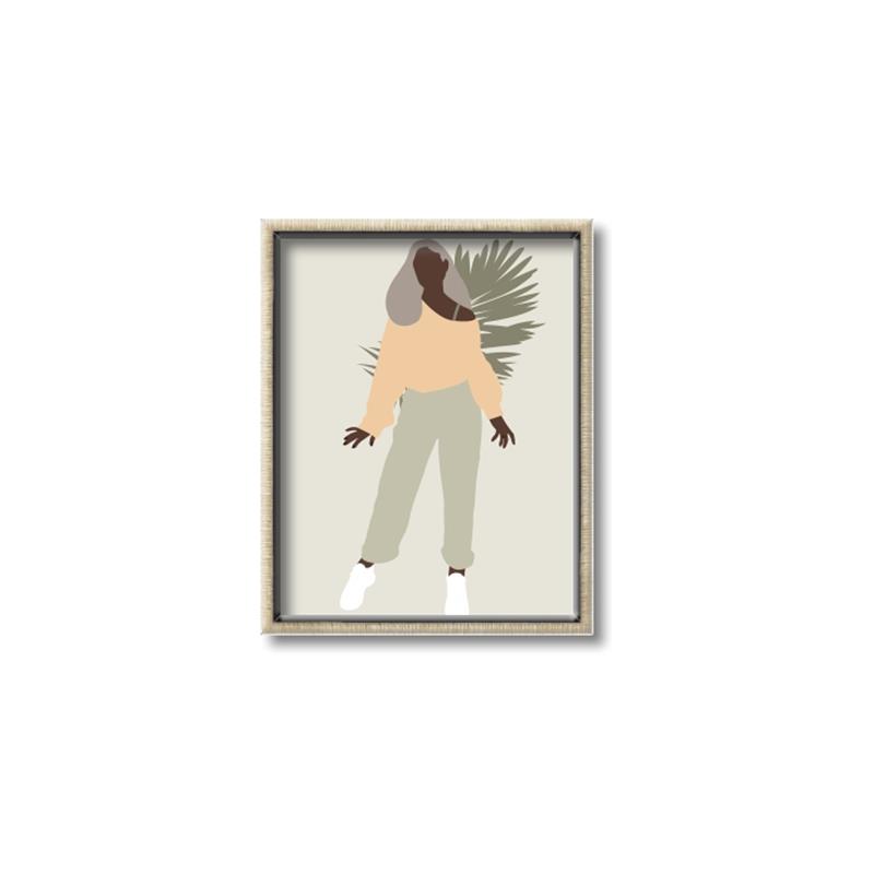 Picture of Palm Girl Fashion IV _GroupedProduct_Rectangle_Portrait_Canvas_Framed_