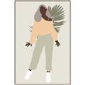 Picture of Palm Girl Fashion IV _GroupedProduct_Rectangle_Portrait_Canvas_Framed_