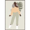 Picture of Palm Girl Fashion IV _GroupedProduct_Rectangle_Portrait_Canvas_Framed_