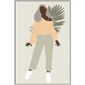 Picture of Palm Girl Fashion IV _GroupedProduct_Rectangle_Portrait_Canvas_Framed_