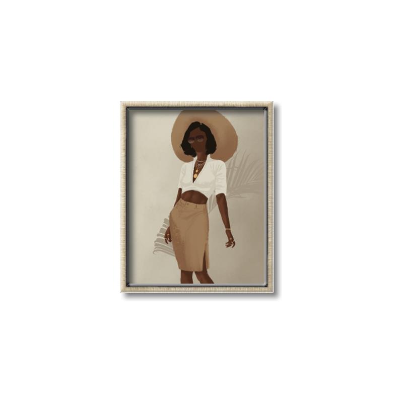 Picture of Fashion lady II _GroupedProduct_Rectangle_Portrait_Canvas_Framed_