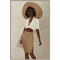 Picture of Fashion lady II _GroupedProduct_Rectangle_Portrait_Canvas_Framed_