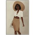 Picture of Fashion lady II _GroupedProduct_Rectangle_Portrait_Canvas_Framed_