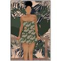 Picture of Tropical Lady II _GroupedProduct_Rectangle_Portrait_Canvas_Framed_