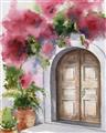 Picture of Red Floral Arch _GroupedProduct_Rectangle_Portrait_Unframed_Print_Only_