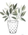 Picture of Leaves in Fun Vase I _GroupedProduct_Rectangle_Portrait_Unframed_Print_Only_