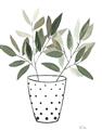 Picture of Leaves in Fun Vase I _GroupedProduct_Rectangle_Portrait_Unframed_Print_Only_