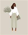 Picture of Palm Girl Fashion I _GroupedProduct_Rectangle_Portrait_Unframed_Print_Only_