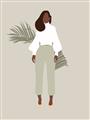 Picture of Palm Girl Fashion I _GroupedProduct_Rectangle_Portrait_Unframed_Print_Only_