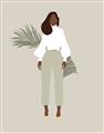 Picture of Palm Girl Fashion I _GroupedProduct_Rectangle_Portrait_Unframed_Print_Only_