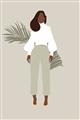 Picture of Palm Girl Fashion I _GroupedProduct_Rectangle_Portrait_Unframed_Print_Only_