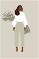 Picture of Palm Girl Fashion I _GroupedProduct_Rectangle_Portrait_Unframed_Print_Only_