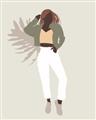 Picture of Palm Girl Fashion II  _GroupedProduct_Rectangle_Portrait_Unframed_Print_Only_