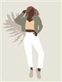 Picture of Palm Girl Fashion II  _GroupedProduct_Rectangle_Portrait_Unframed_Print_Only_