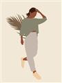 Picture of Palm Girl Fashion III _GroupedProduct_Rectangle_Portrait_Unframed_Print_Only_