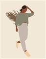 Picture of Palm Girl Fashion III _GroupedProduct_Rectangle_Portrait_Unframed_Print_Only_