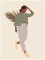 Picture of Palm Girl Fashion III _GroupedProduct_Rectangle_Portrait_Unframed_Print_Only_