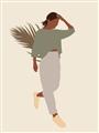 Picture of Palm Girl Fashion III _GroupedProduct_Rectangle_Portrait_Unframed_Print_Only_