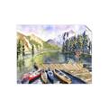 Picture of Canoe at Lake Louise  _GroupedProduct_Rectangle_Landscape_Unframed_Print_Only_
