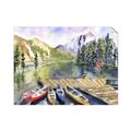 Picture of Canoe at Lake Louise  _GroupedProduct_Rectangle_Landscape_Unframed_Print_Only_