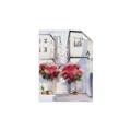Picture of Red Floral Buildings _GroupedProduct_Rectangle_Portrait_Unframed_Print_Only_